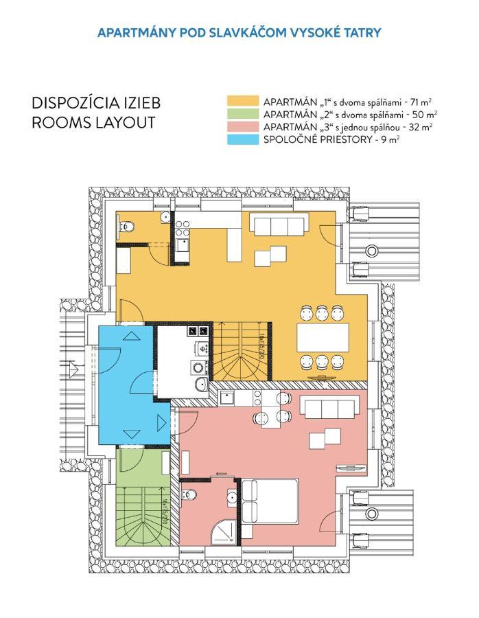 Apartmany Pod Slavkacom - Vysoke Tatry Вельки-Славков Экстерьер фото